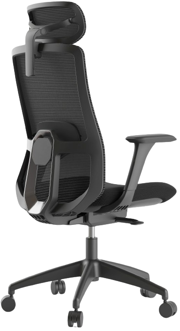 Kancelářská židle WISDOM, černý plast, černá